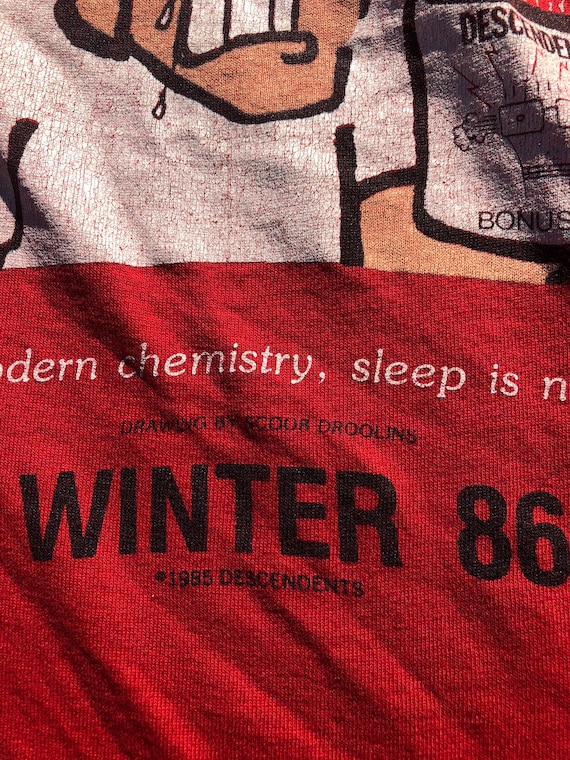 Vintage 1985 Descendents tour T-shirt (xl) - image 4