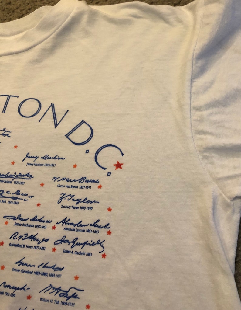 Vintage Autograph Presidential T-shirt xl