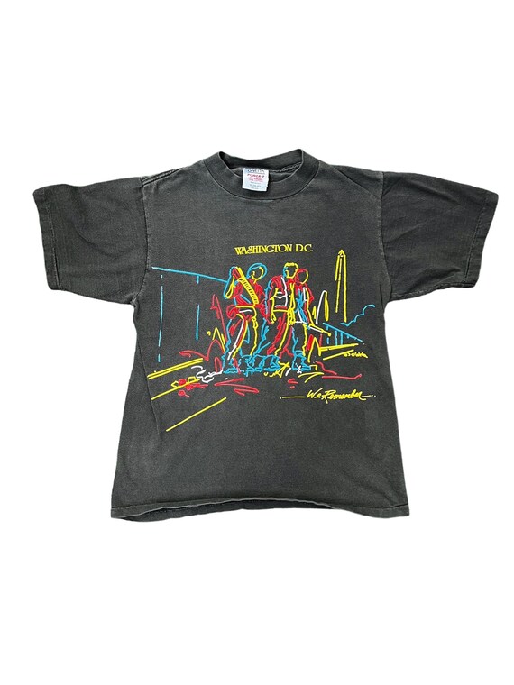 T-shirt One Bullet Down Skull Noir - Vintage Taille M - 100% Coton