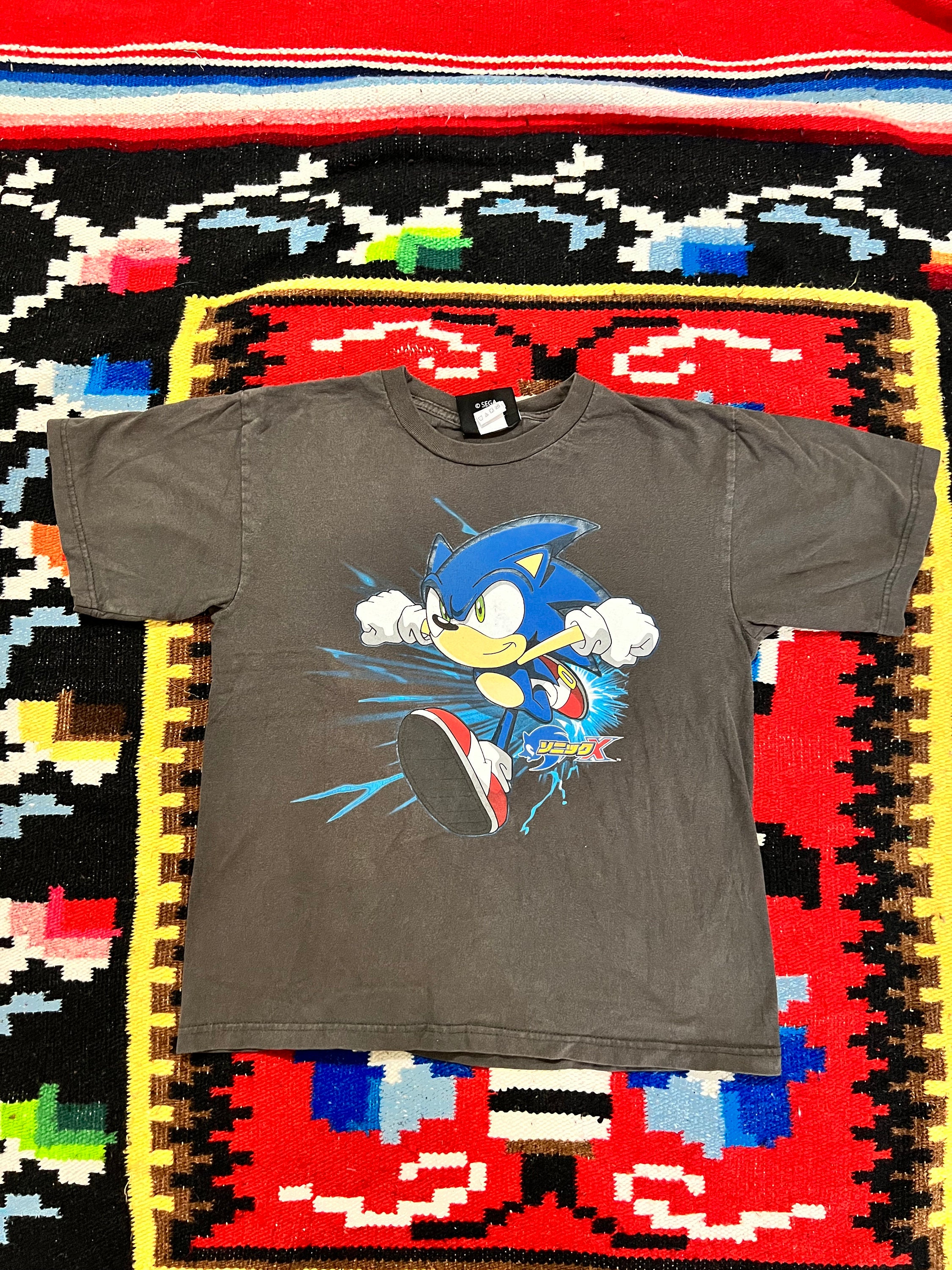 Sonic The Hedgehog Hyper Sonic 90s Game Cotton T-Shirt White Size M