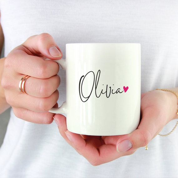 Personalised Signature Name Mug Personalised Mug Etsy