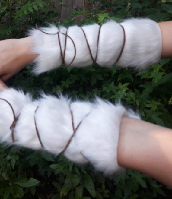 faux fur arm wrap
