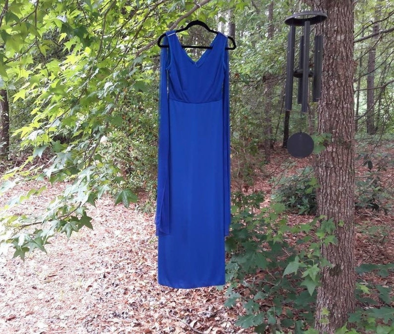 royal blue 1920s dress