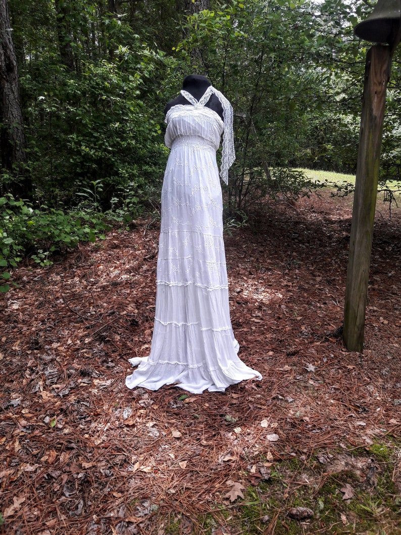 Flowing Beach Dress Hippie Wedding