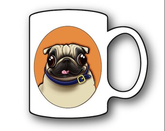 NEW Multi Cartoon Spotty Terrier Dog & Bandana Picture Mug In Gift Box FREE POST NEW Multi Cartoon Spotty Terrier Dog & Bandana Picture Mug In Gift Box FREE POST