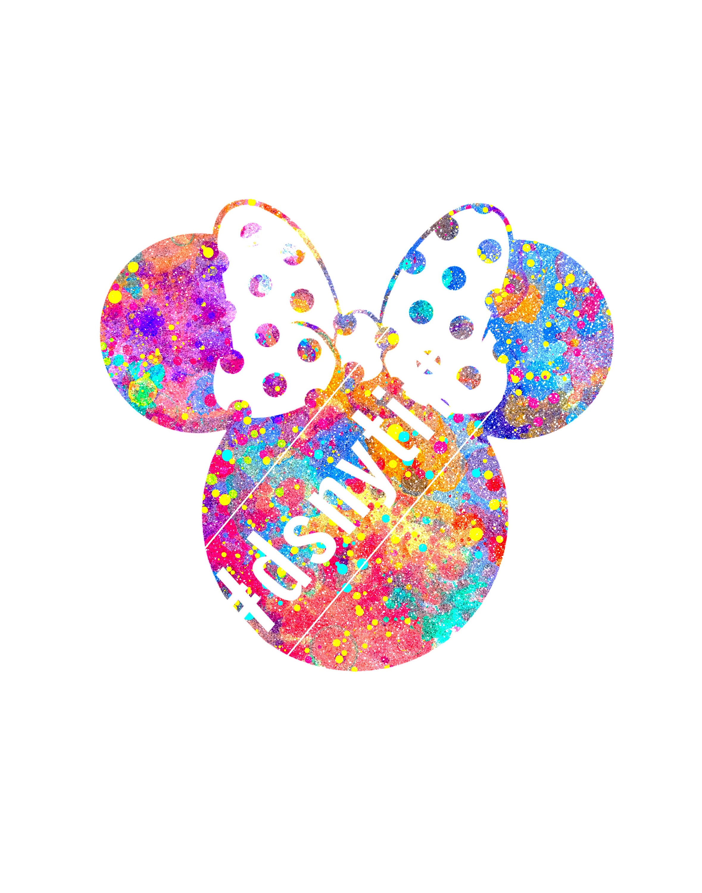 Impresión digital minnie acuarela - Etsy España