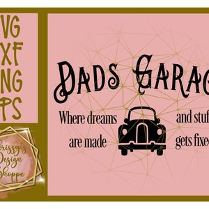 Dads Garage SVG