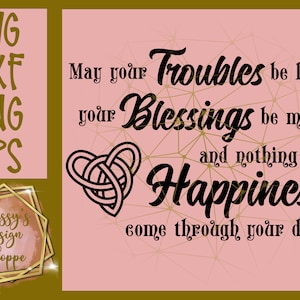 An Irish Blessing SVG DXF Cut File