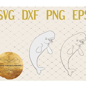 Beluga Whale Cut File  svg