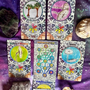 Order Of The Twelve Mushrooms Holographic Oracle Deck, Guidebook and Membership Synchronicity, Reincarnation, Sacred Geometry, Chakras image 7