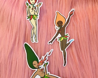 LAS FLAMAS DAMAS 3-Piece Vinyl Sticker Set