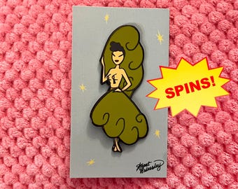 SPINNING! Burlesque Feather Fans (Green Edition)