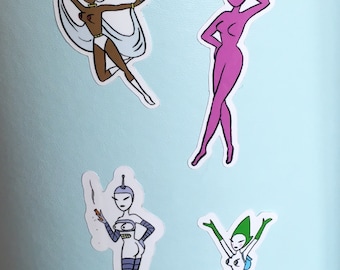 BURLESQUE-IFIED - Mini 4 Piece Vinyl Sticker Set