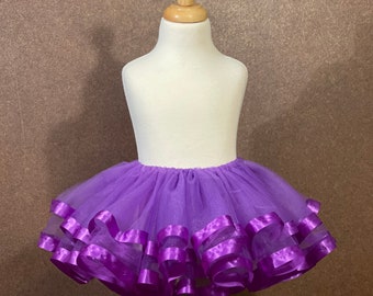 Purple Birthday Tutu / Birthday Tutu for Girl / Purple Birthday / Tutu For Girls  / Girls 9th Birthday / Grape Purple Dress Up Tutu