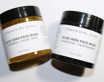 Activated Charcoal + Niacinamide Gel Face Mask to help lessen the signs of acne, dry skin,