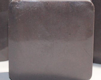 Midnight Leather Soap with Organic Black Turmeric, 3-ounces