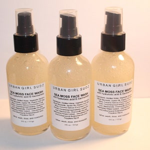 SEA MOSS FACE Wash to help with dry skin while providing Moisture and Hydration for Women and Men