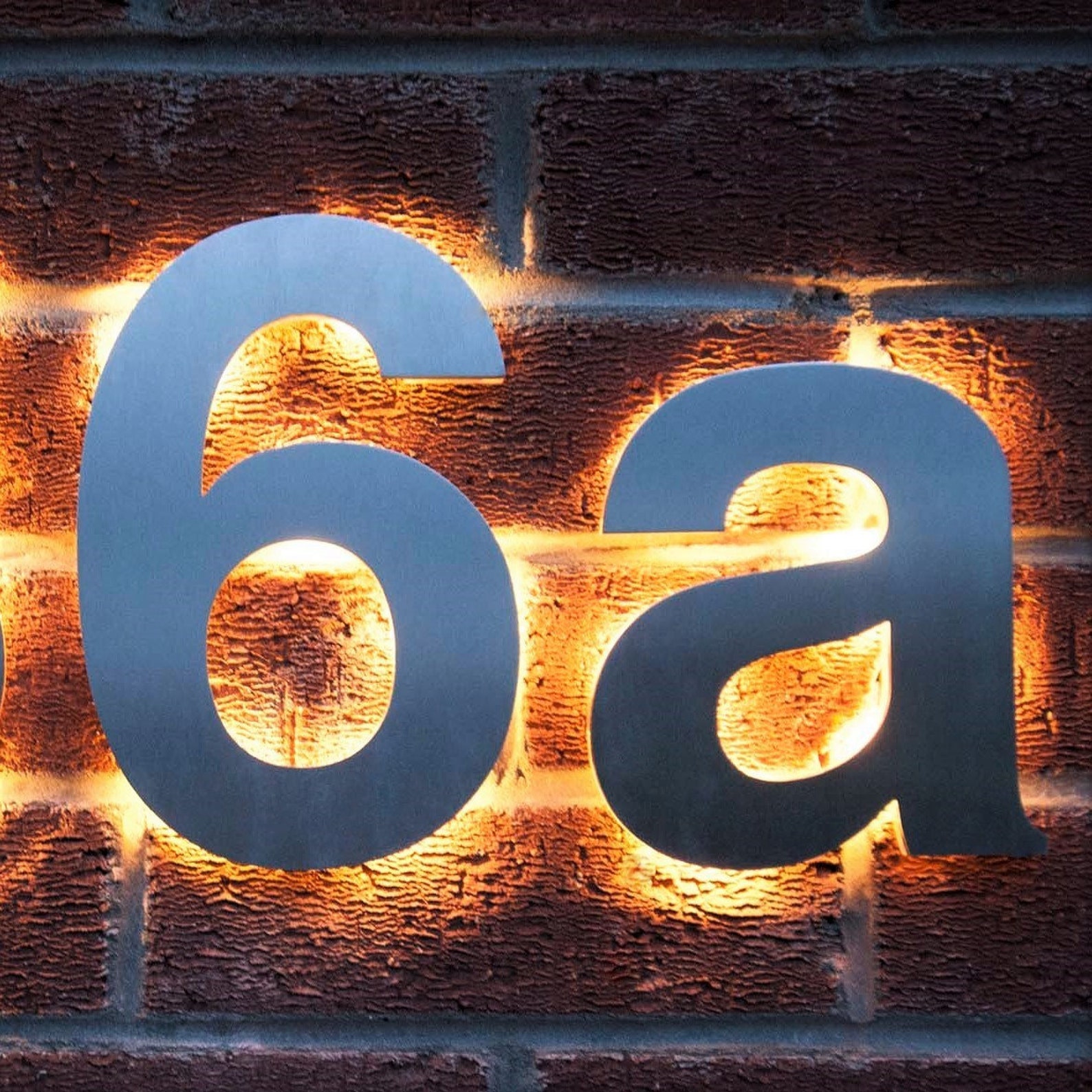 LED Illuminated House Numbers Light up House Numbers Backlit Etsy UK