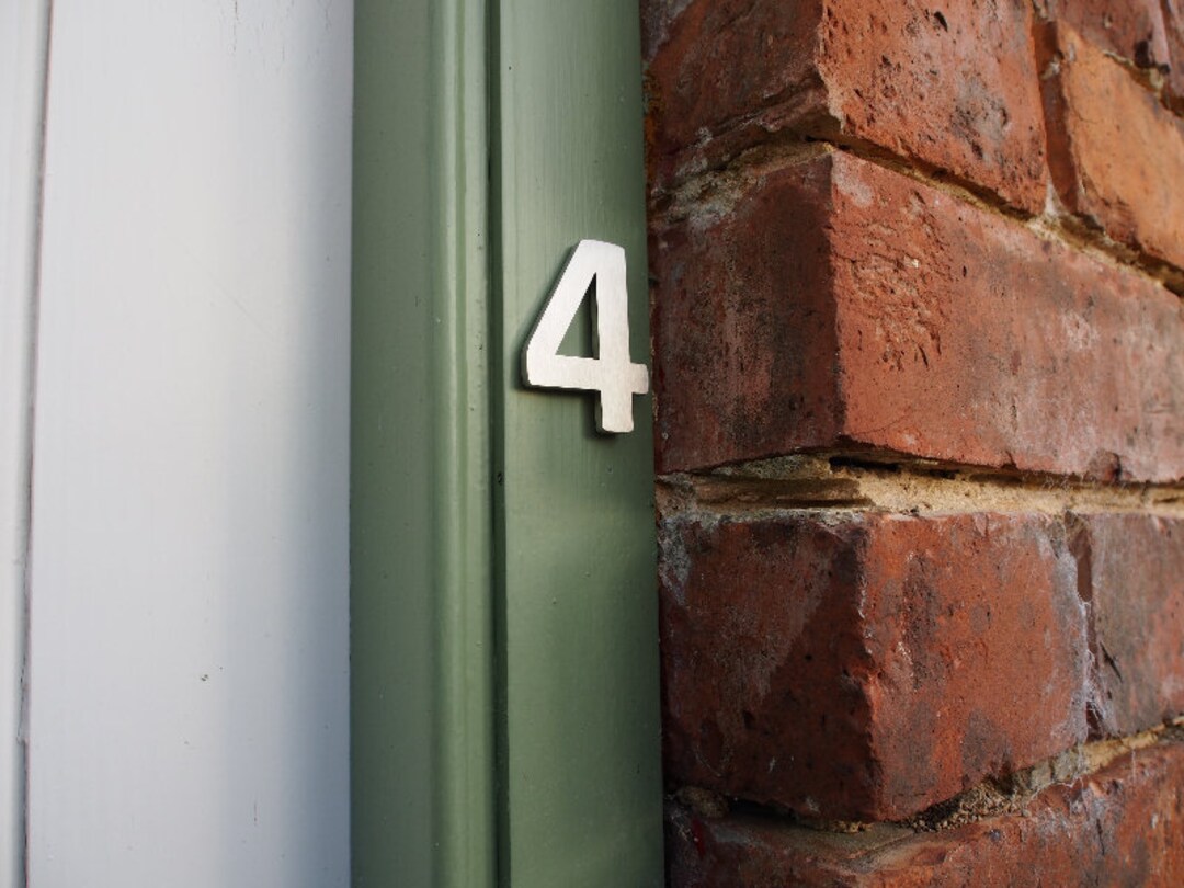 Door Numbers Stainless Steel Door Numbers, Calibri Door Numbers, Small