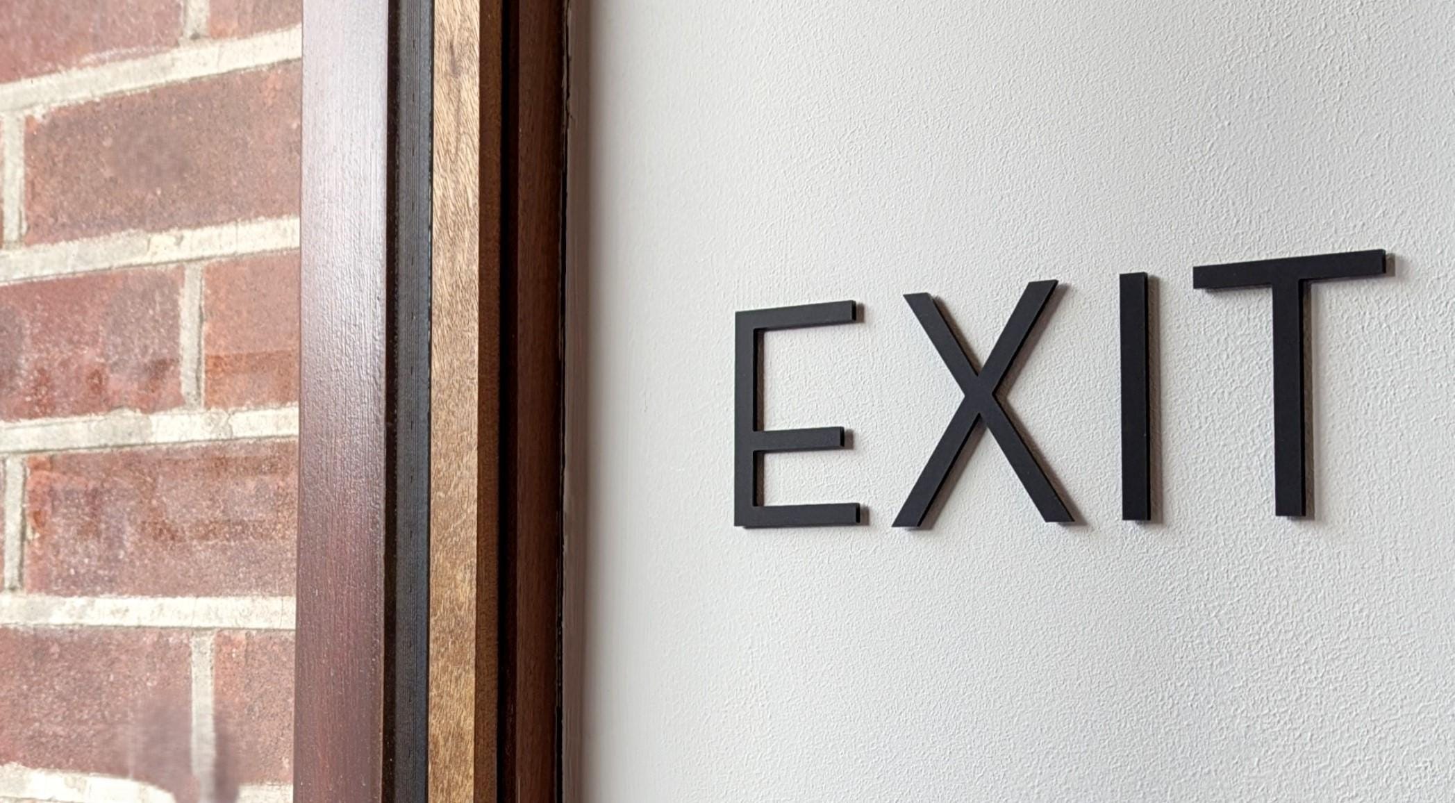 Mat Lettering Modern Matt Black Lettering for Offices - Choose Your Text - Stick on ...