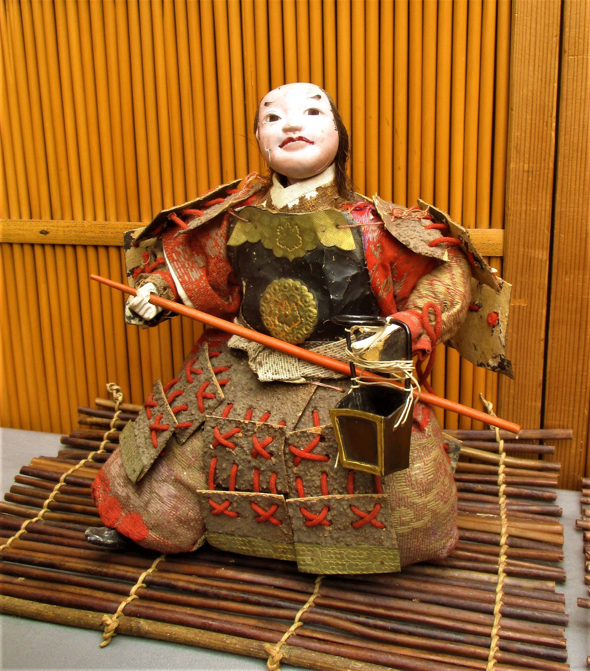 Five Antique Japanese Samurai Dolls ningyo in armor Etsy