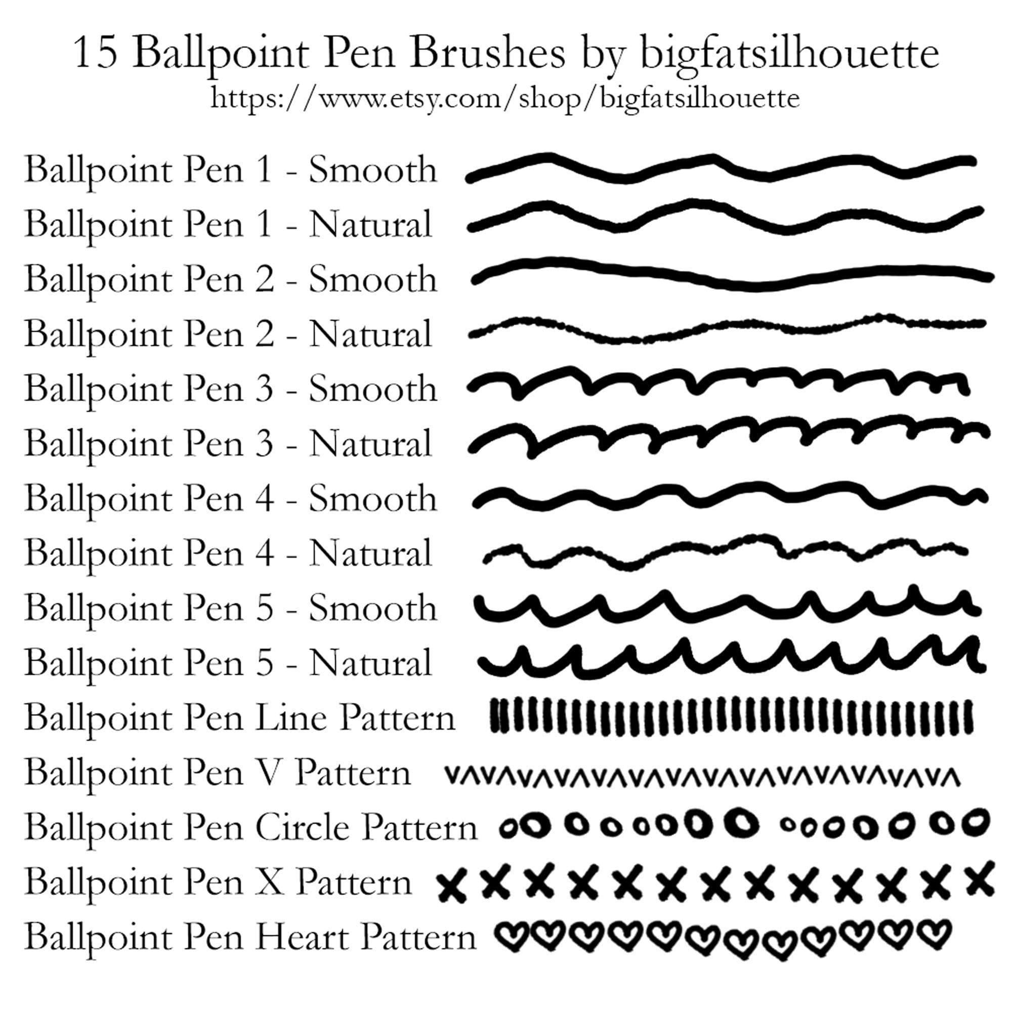 15 Ballpoint Pen Brushes for Etsy Australia