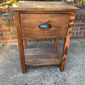 Farmhouse nightstand/side table image 3