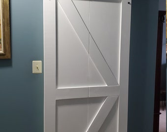 Bifold sliding barn doors