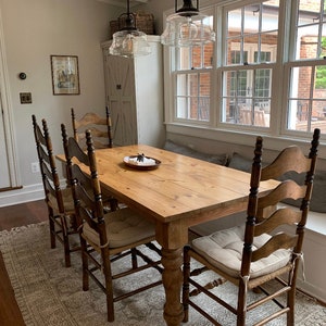 Farmhouse table, dining table, table  in pine