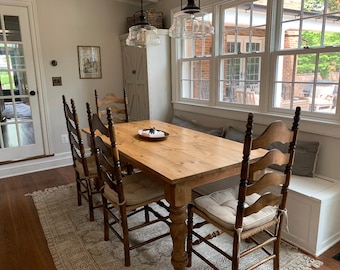 Farmhouse table, dining table, table  in pine