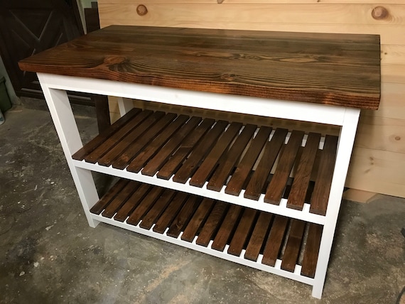 Kitchen Island With Wood Countertop Etsy