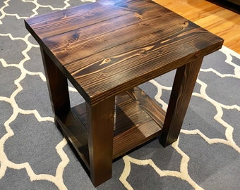 Farmhouse Rustic side table