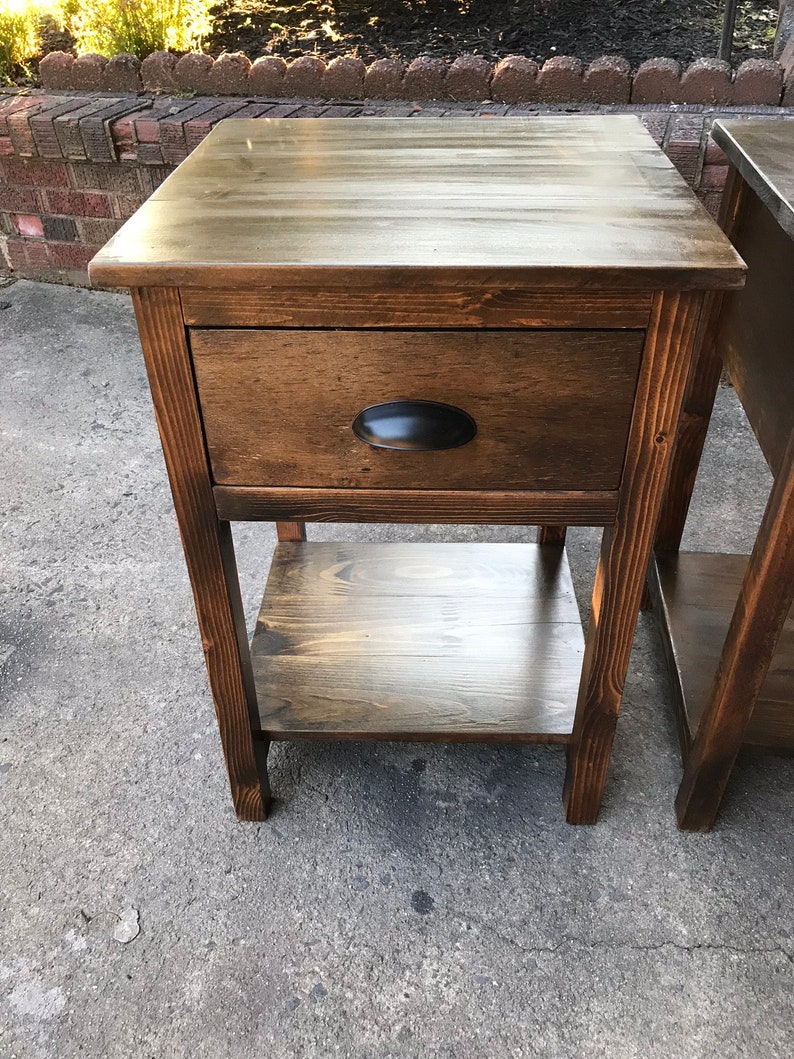 Farmhouse nightstand/side table image 4