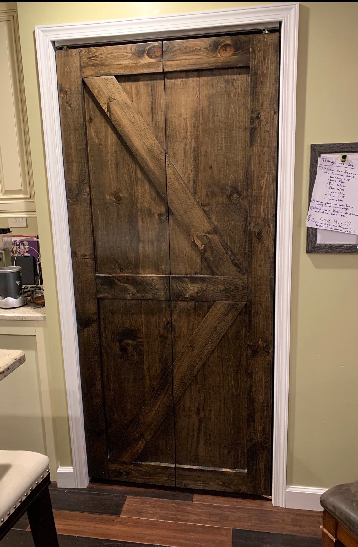 Bifold barn door Etsy