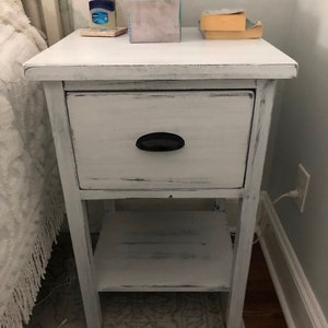 Farmhouse nightstand/side table image 6