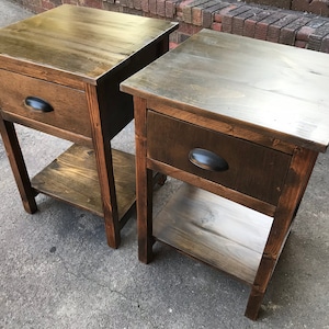 Farmhouse nightstand/side table image 2