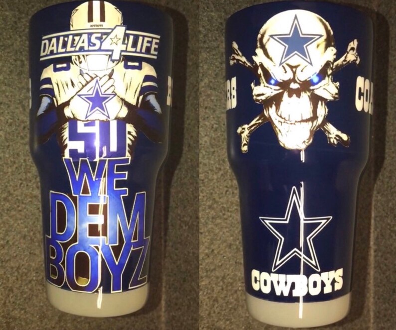 Dallas Cowboys Stainless Steel Tumbler Etsy