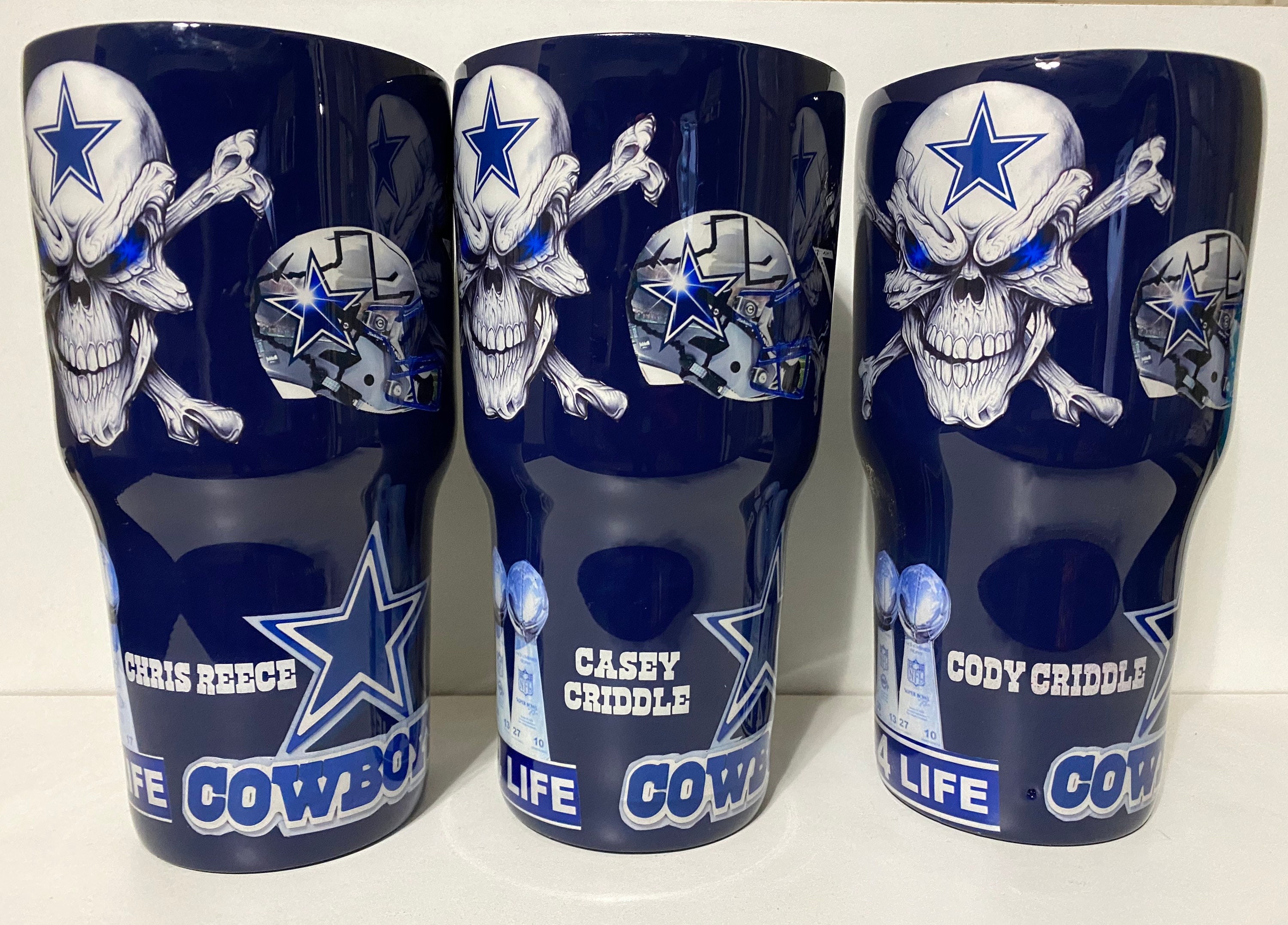 Dallas Cowboys Stainless Steel Tumbler Etsy UK