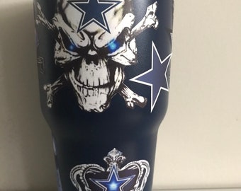 Glitter Marble Dallas Cowboys Stainless Steel Tumbler · Krave