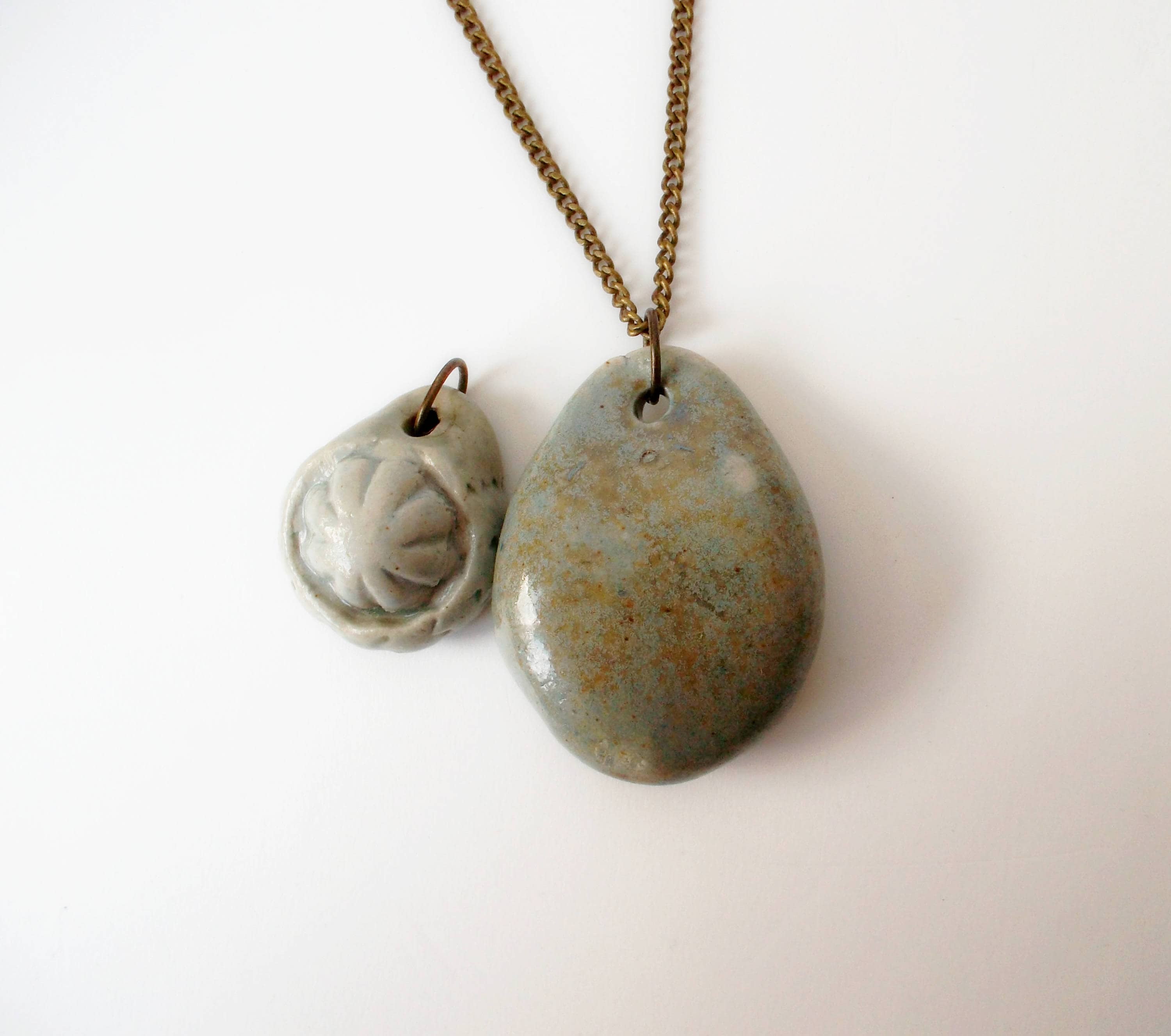 Oval Shape Necklace Oval Shape Pendant Oval Pendants A Set Etsy