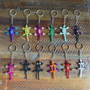 Medium Beaded Lizard Keychains