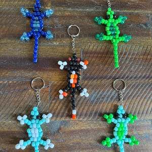 Large Beaded Lizard Keychains