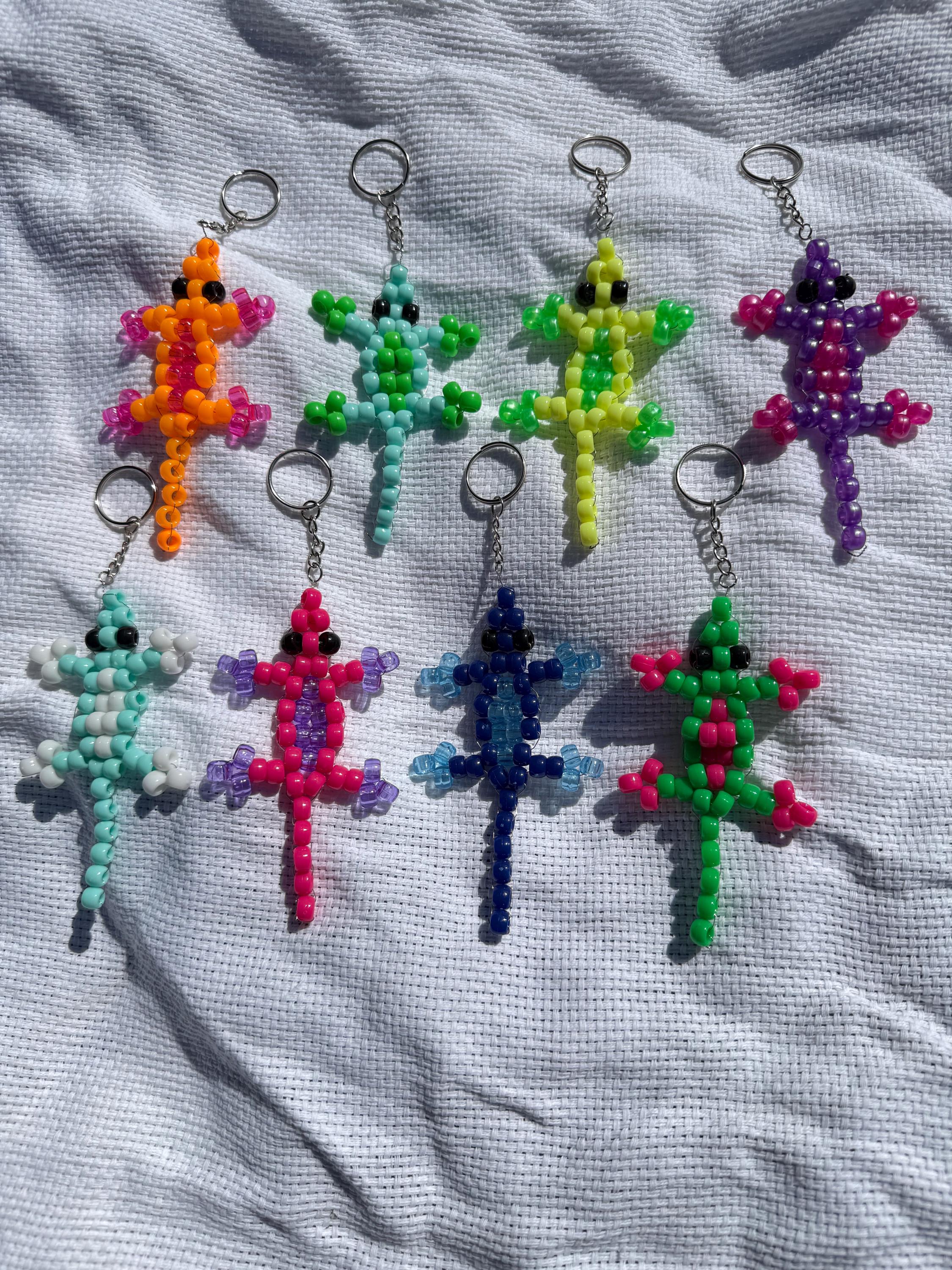Y2k Beaded Lizard Keychain - Etsy