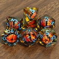 Dragon Eye Liquid Core Dice set ,DND Liquid Core dice，D&D Sharp Edge resin dice,Dungeons and Dragons Polyhedral RPG Dice product logo