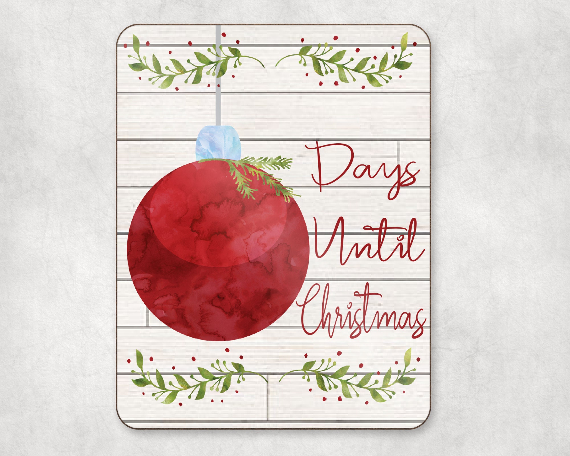 Tage bis Weihnachten Countdown Whiteboard Weihnachten  Etsy