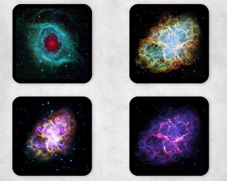 Space Home Decor Man Cave Decor Celestial Decor Space Lover Gifts Space Themed Gifts Geeky Gifts Set Of 4 Galaxy Coasters