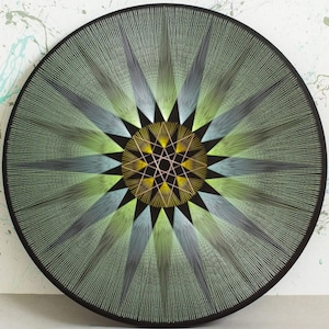 STAR String Art geometria sacra psichedelica arte murale decorazione per la casa decorazione murale Mandala Zen arte 3D New Age regalo spirituale progettazione studio yoga