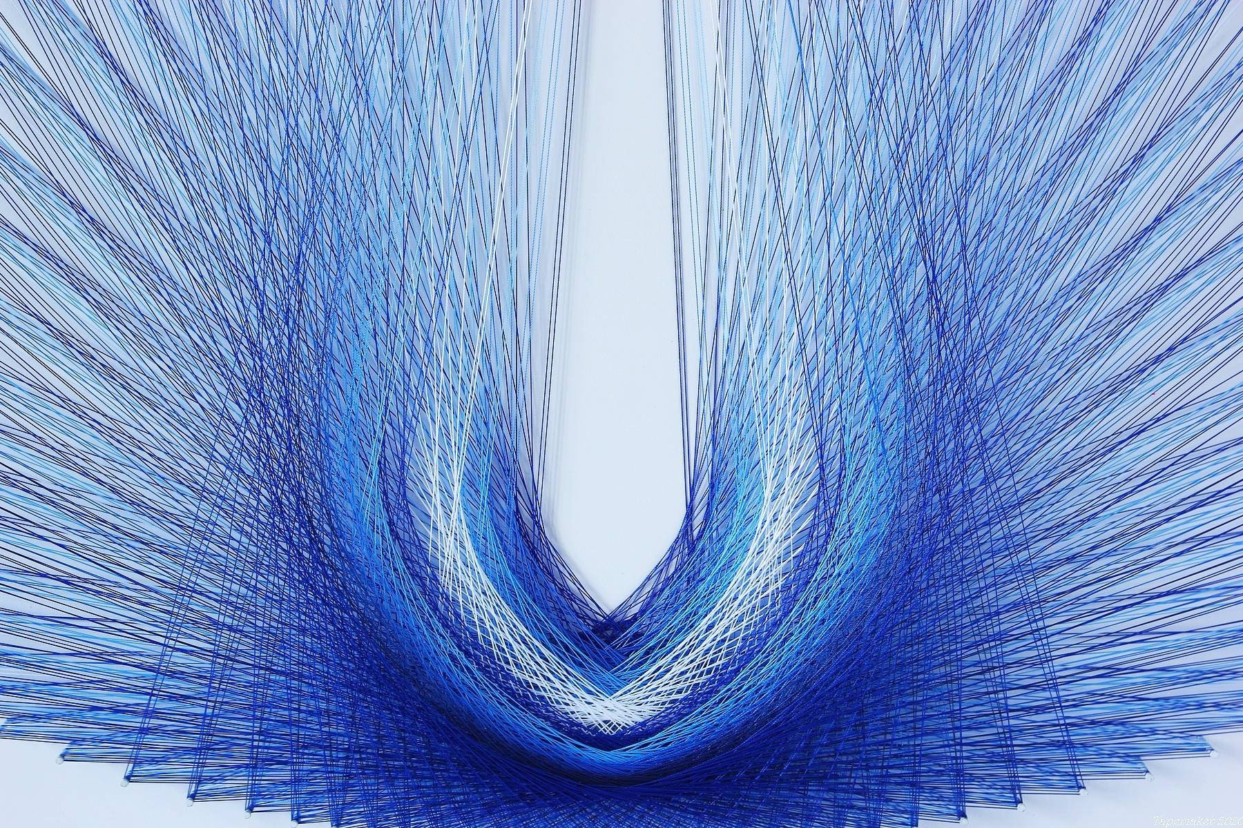 String Art YONI BLUE -symbol of the Feminine, String Art, Sacred ...