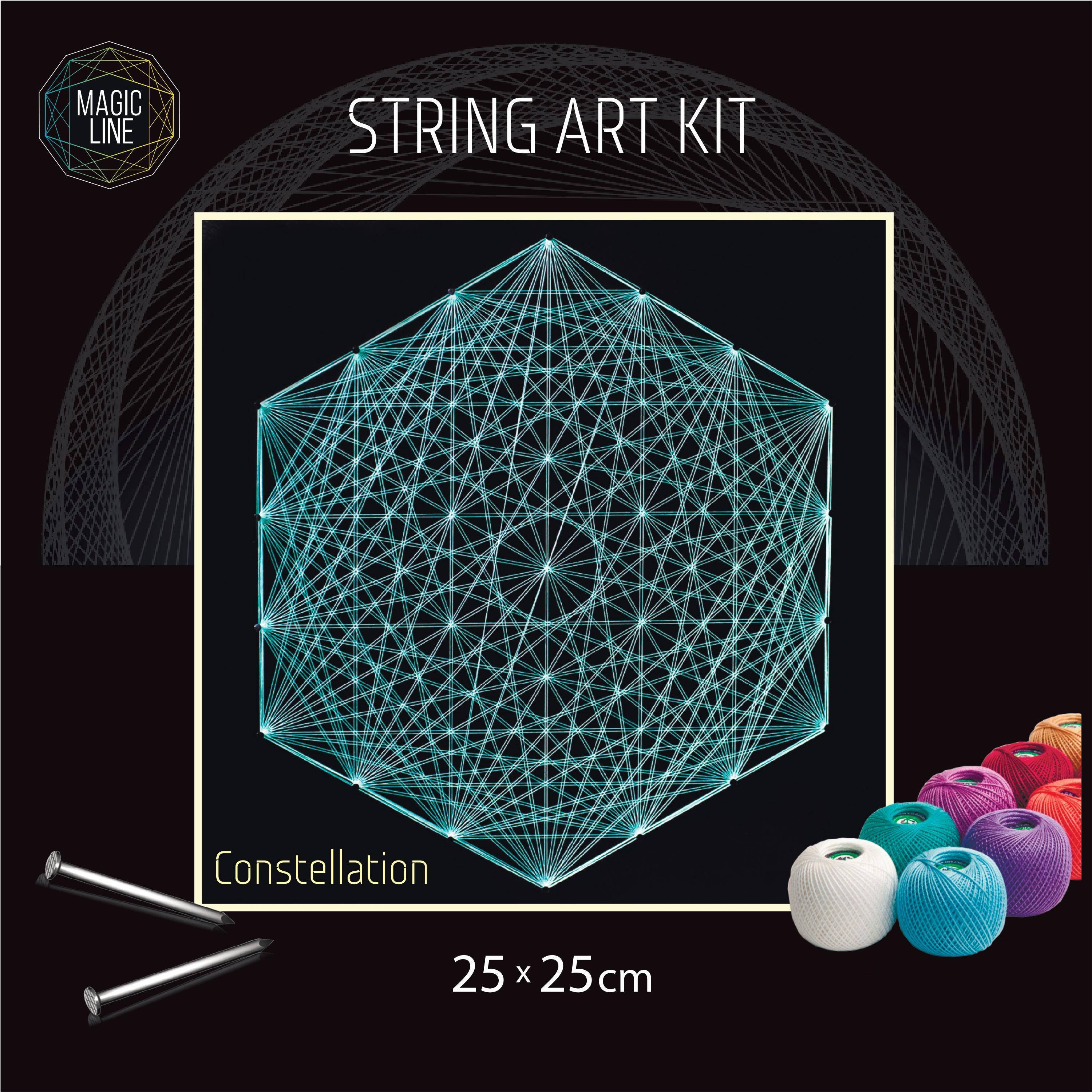 String Art Kit for Adults and Kids, String Art Mandala Wall Decor, Great  DIY Gift for Friends and Family, Art Kits for Teens and Adults 