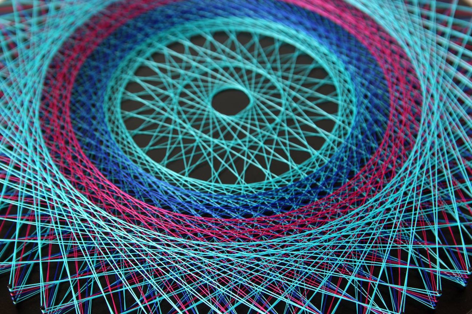 String Art Zen Mandala Art Spiritual Zen Sacred Geometry Wall Etsy